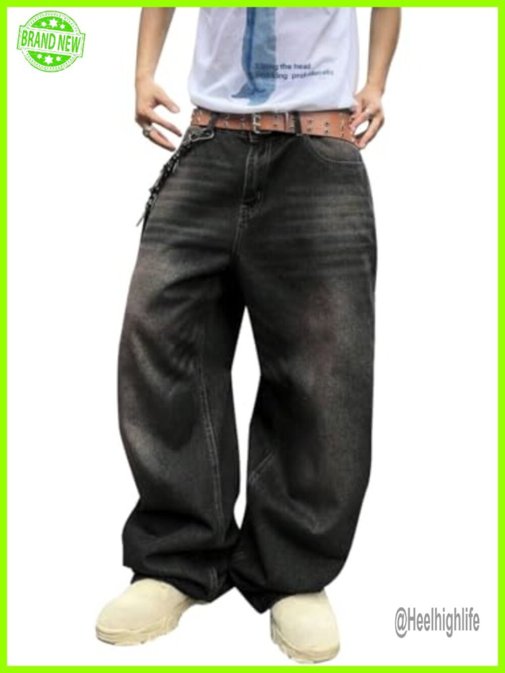Y2k Baggy Jeans Wide Leg Loose Fit Skater Pants Vintage Denim Unisex